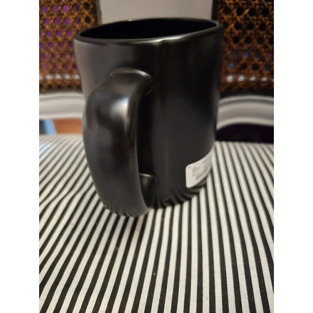 NWT Rae Dunn Fangtastic Vampire Halloween Mug Black 2021